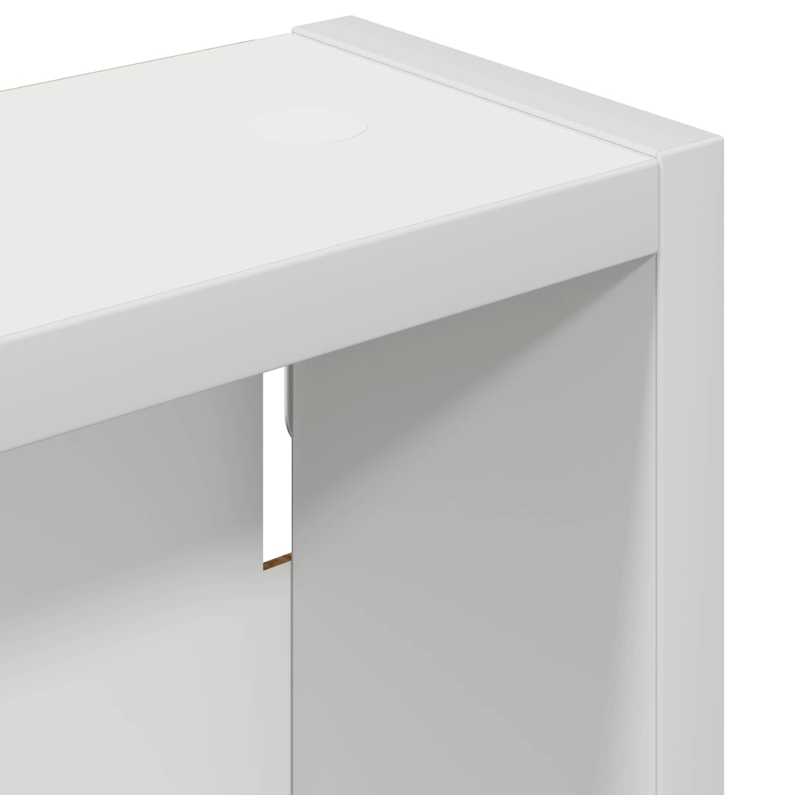 vidaXL Szafka ścienna łazienkowa z półką Biały 40 x 10 x 60,5 cm