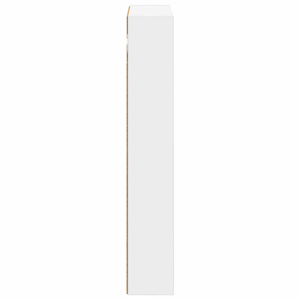 vidaXL Szafka ścienna łazienkowa z półką Biały 40 x 10 x 60,5 cm
