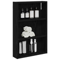 vidaXL Szafka ścienna łazienkowa z półką Czarny Dąb 40 x 10 x 60,5 cm