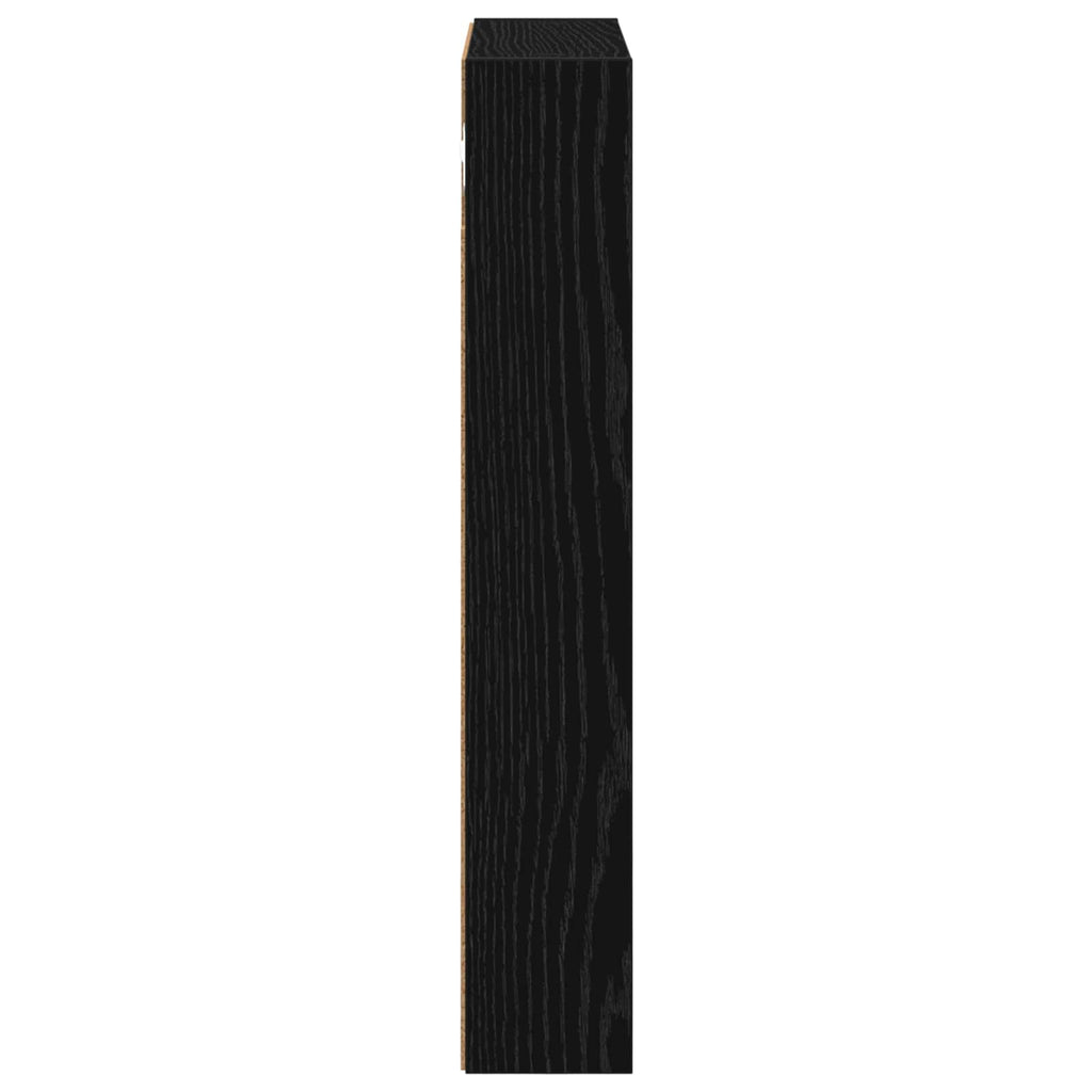 vidaXL Szafka ścienna łazienkowa z półką Czarny Dąb 40 x 10 x 60,5 cm