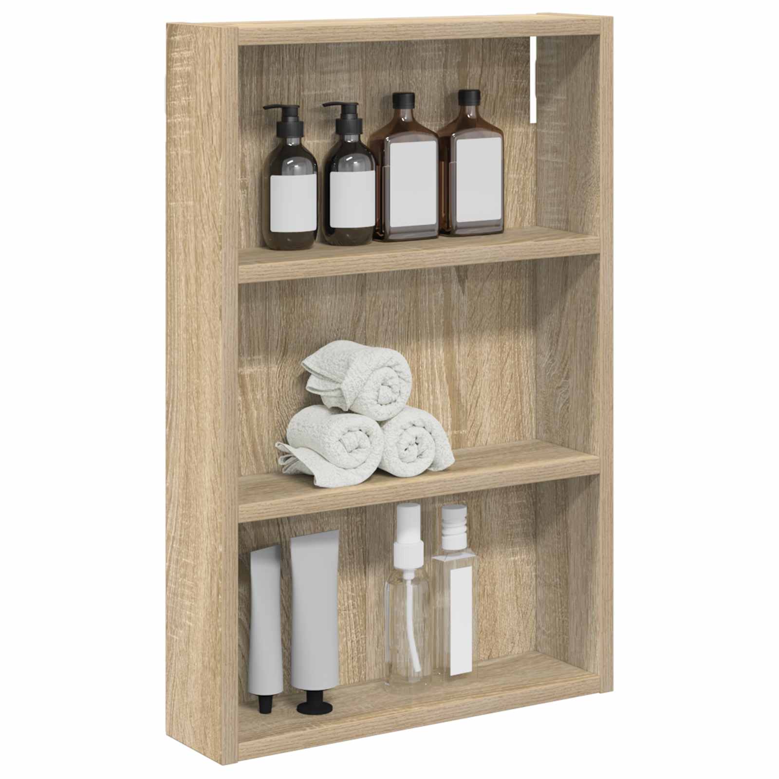 vidaXL Szafka ścienna łazienkowa z półką Dąb Sonoma 40 x 10 x 60,5 cm