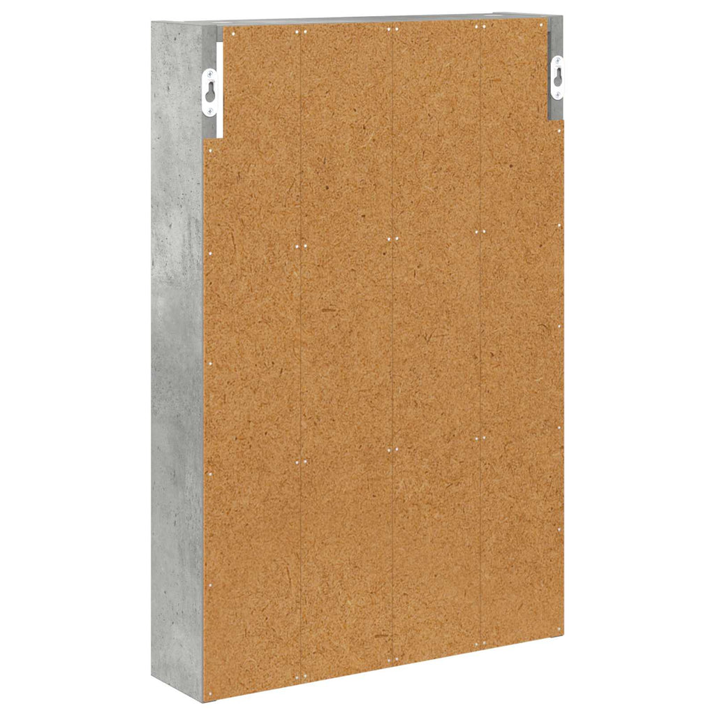 vidaXL Szafka ścienna łazienkowa Betonowy Szary 40 x 10 x 60,5 cm