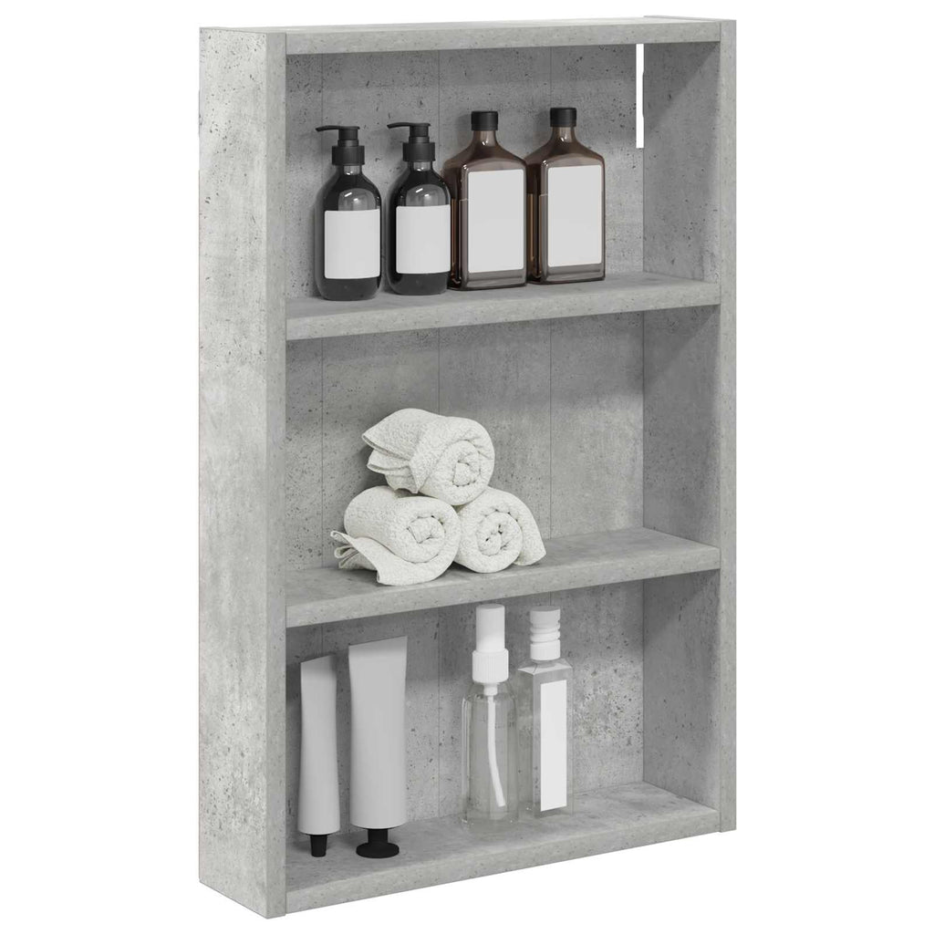 vidaXL Szafka ścienna łazienkowa Betonowy Szary 40 x 10 x 60,5 cm