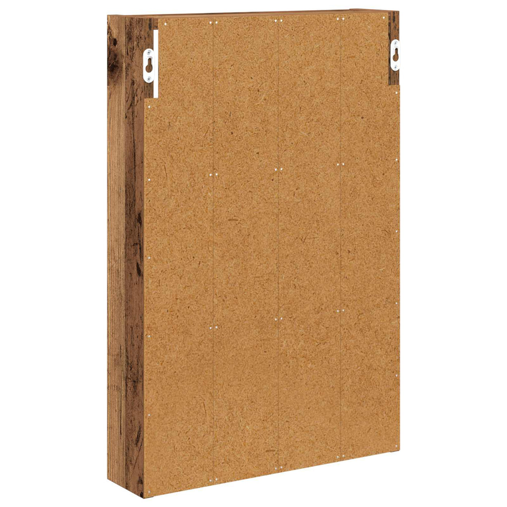 vidaXL Szafka ścienna łazienkowa Stare drewno 40 x 10 x 60,5 cm