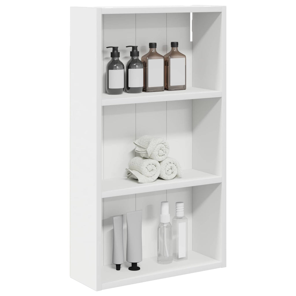 vidaXL Szafka ścienna łazienkowa z półką Biały 40 x 14 x 70 cm