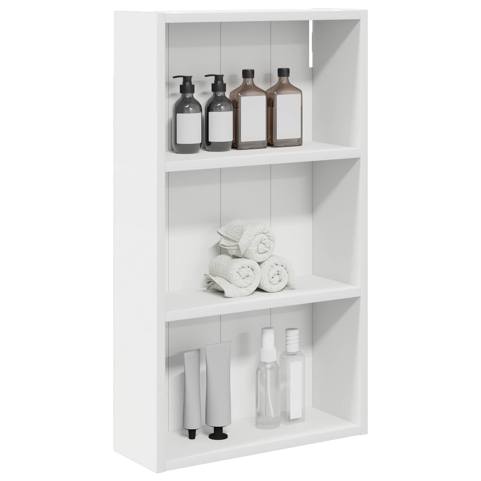 vidaXL Szafka ścienna łazienkowa z półką Biały 40 x 14 x 70 cm