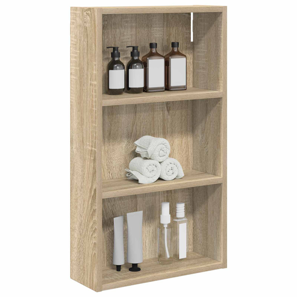 vidaXL Szafka ścienna łazienkowa z półką Dąb Sonoma 40 x 14 x 70 cm