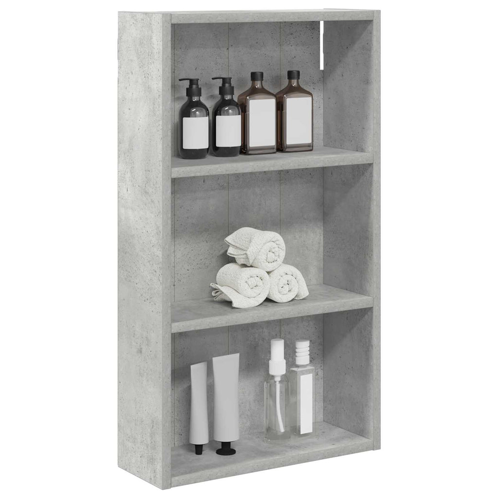vidaXL Szafka ścienna łazienkowa Betonowy Szary 40 x 14 x 70 cm