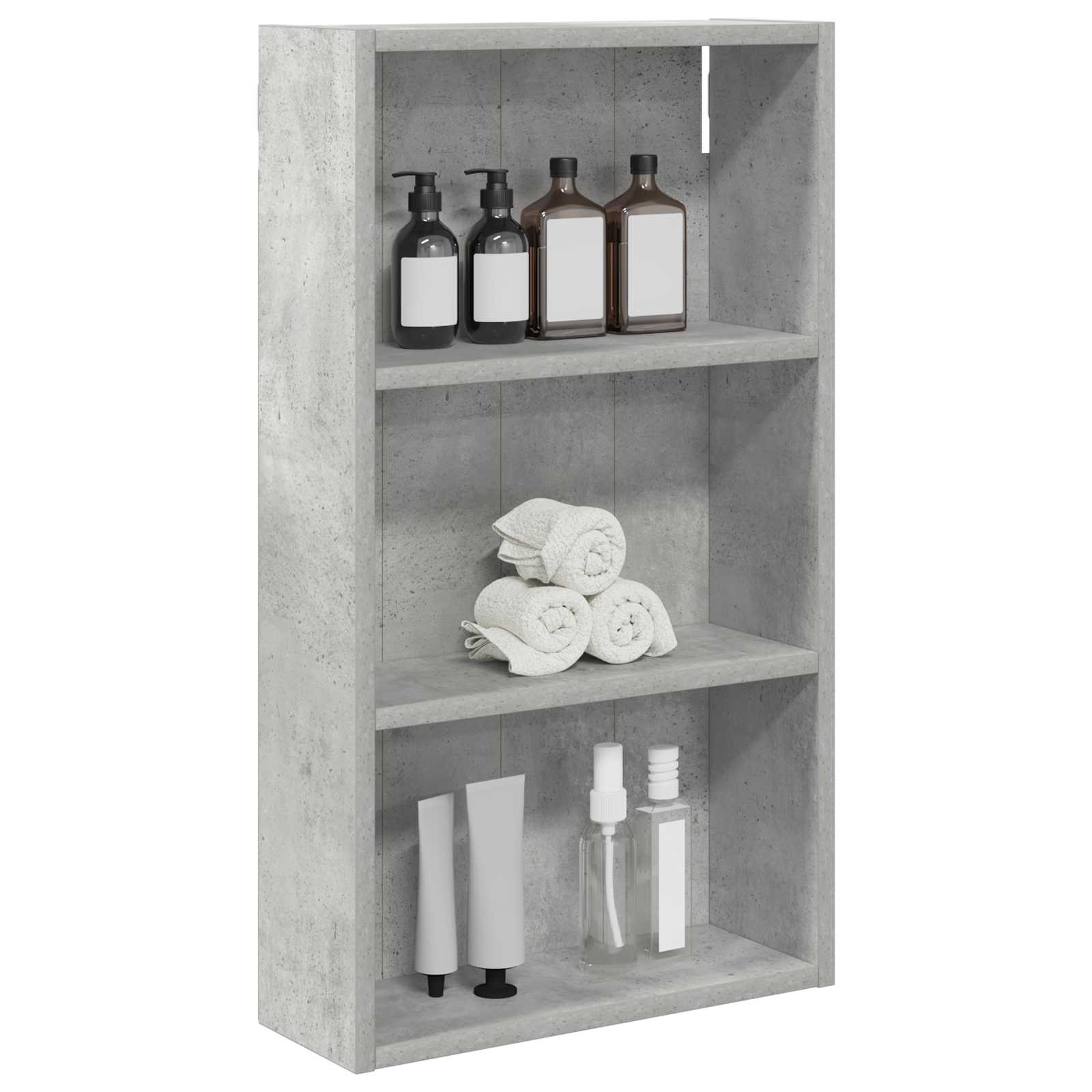 vidaXL Szafka ścienna łazienkowa Betonowy Szary 40 x 14 x 70 cm