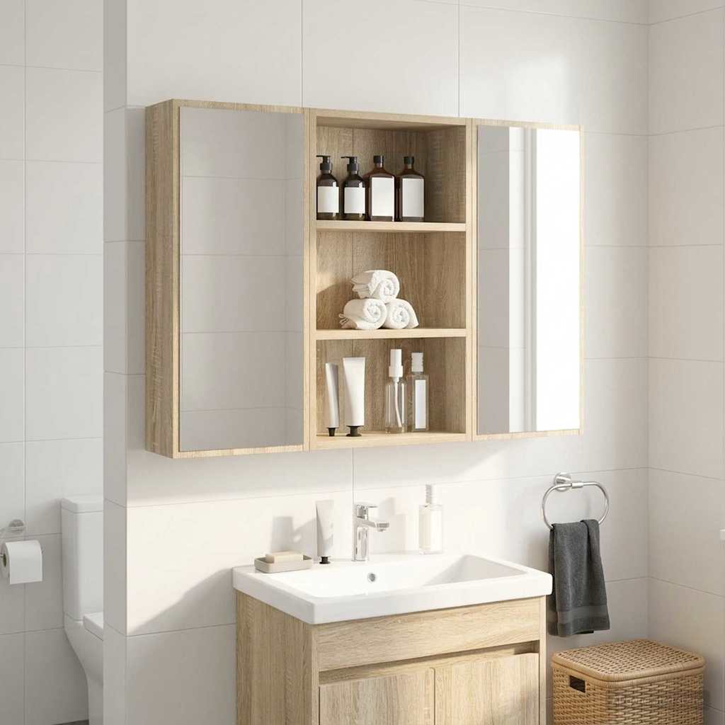 vidaXL Szafka ścienna łazienkowa Dąb Sonoma 40 x 16 x 62,5 cm
