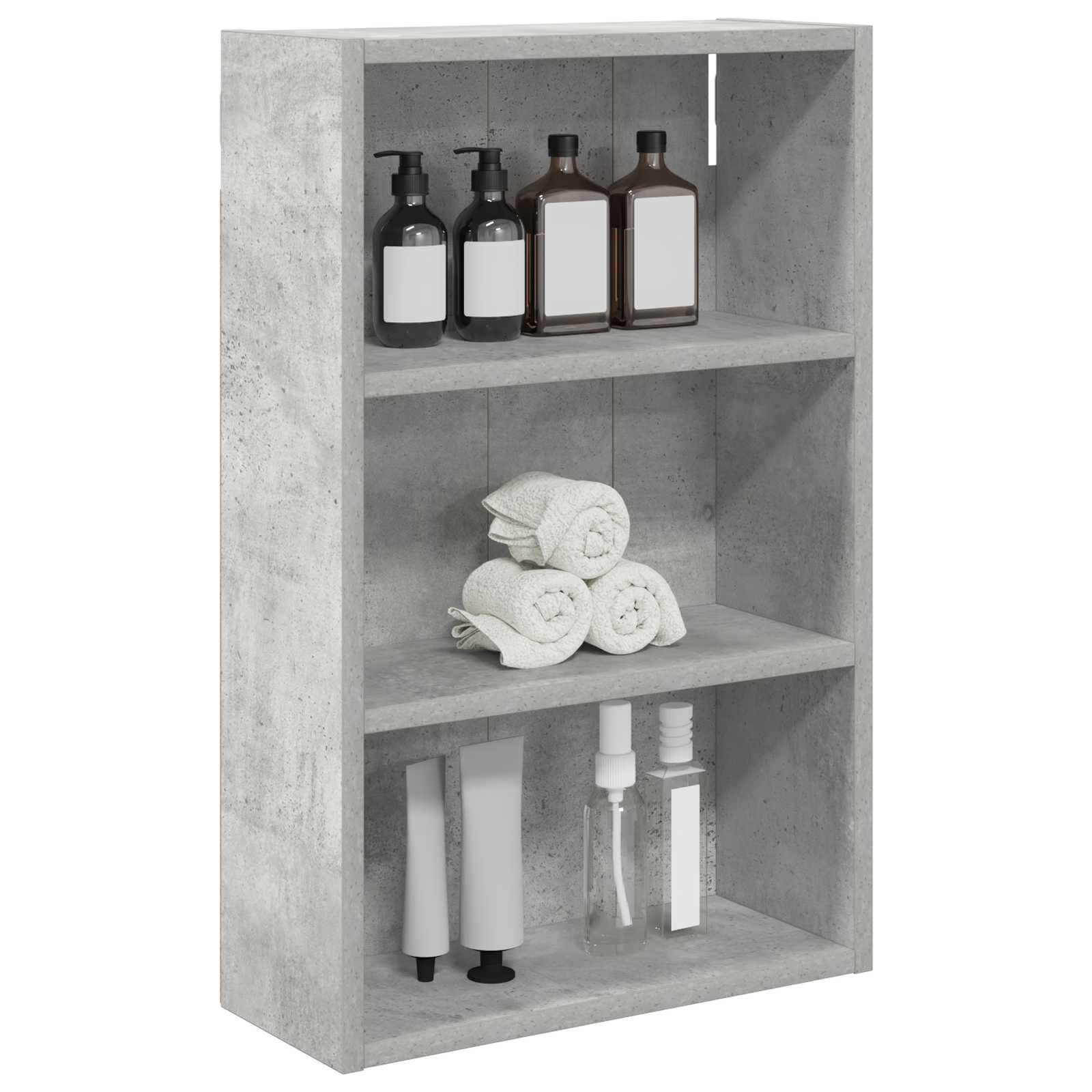 vidaXL Szafka ścienna łazienkowa Betonowy Szary 40 x 16 x 62,5 cm