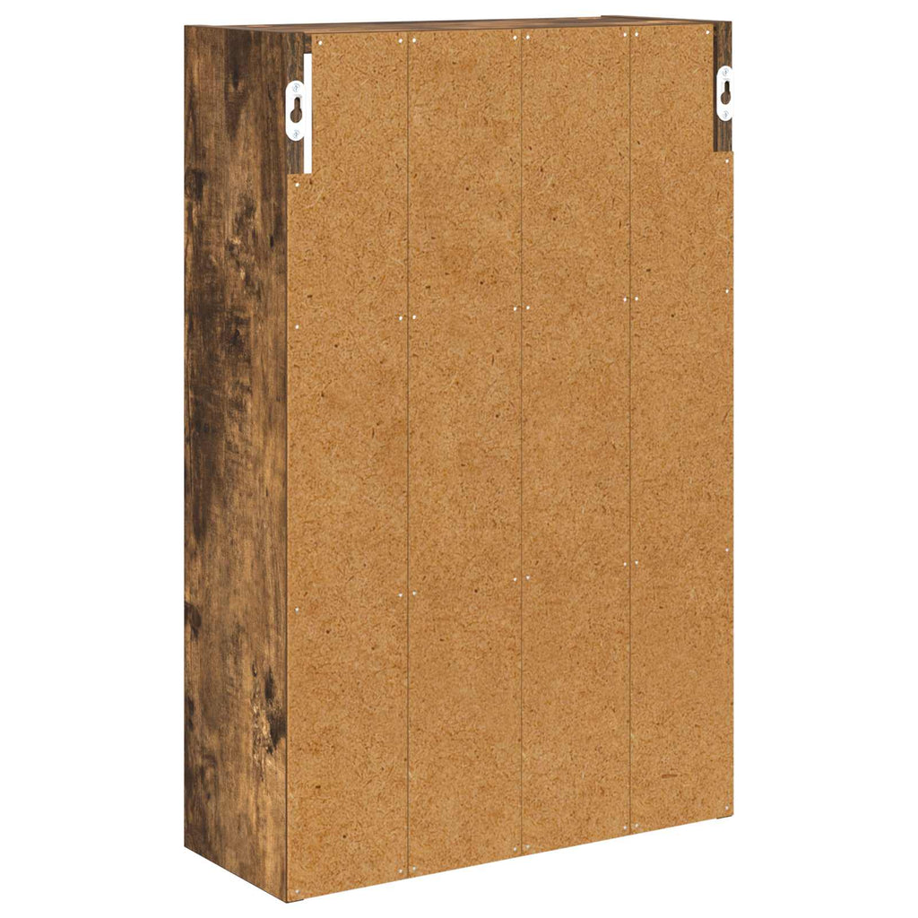 vidaXL Szafka ścienna łazienkowa z półką Dąb Wędzony 40 x 16 x 62,5 cm