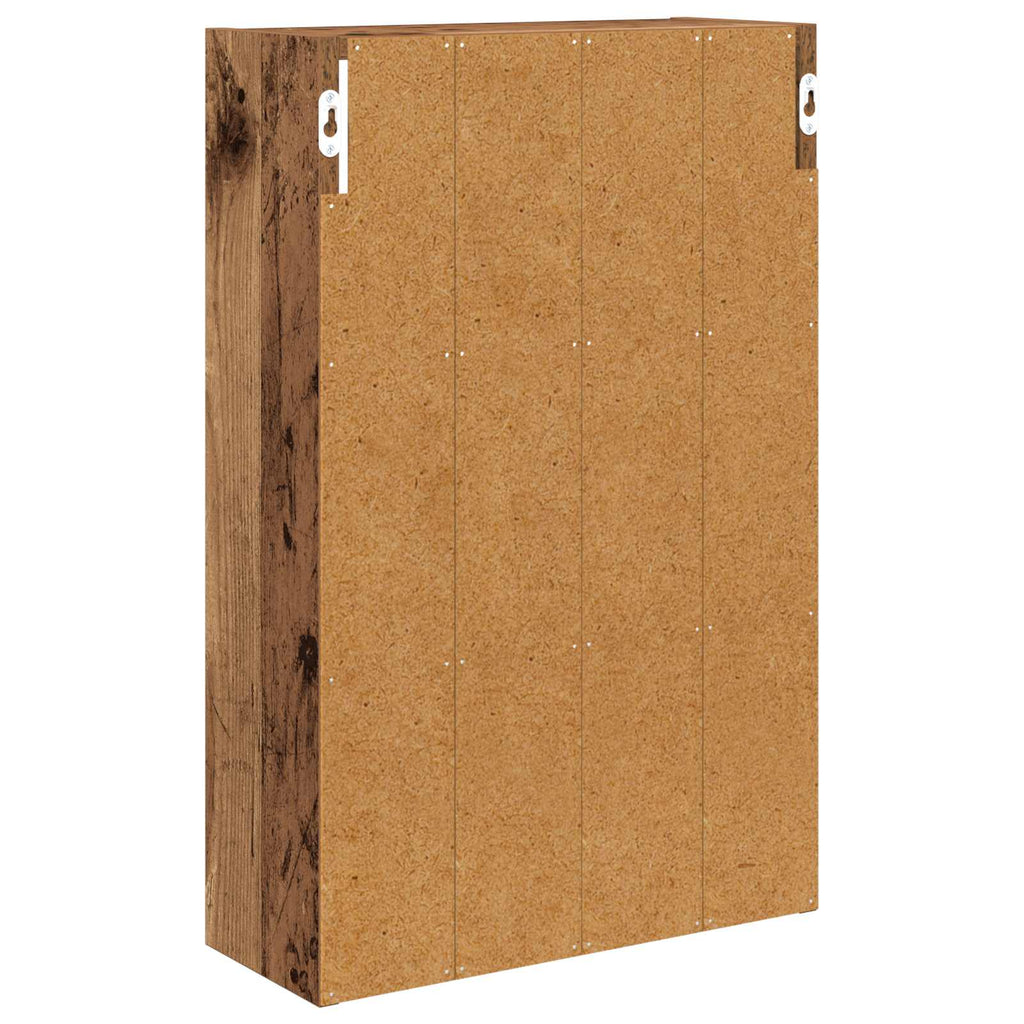 vidaXL Szafka ścienna łazienkowa Stare drewno 40 x 16 x 62,5 cm