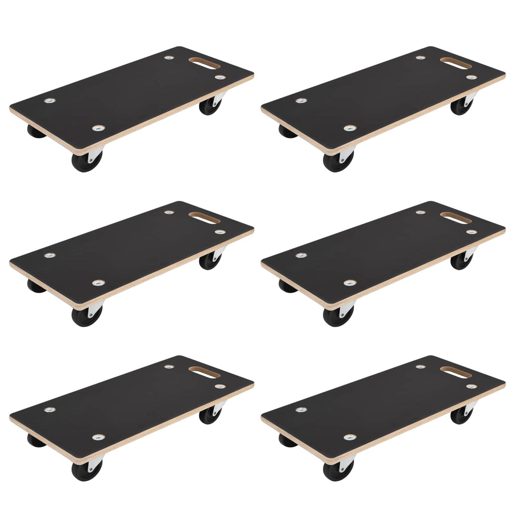 vidaXL Wózek transportowy 6 pcs Szary sklejka