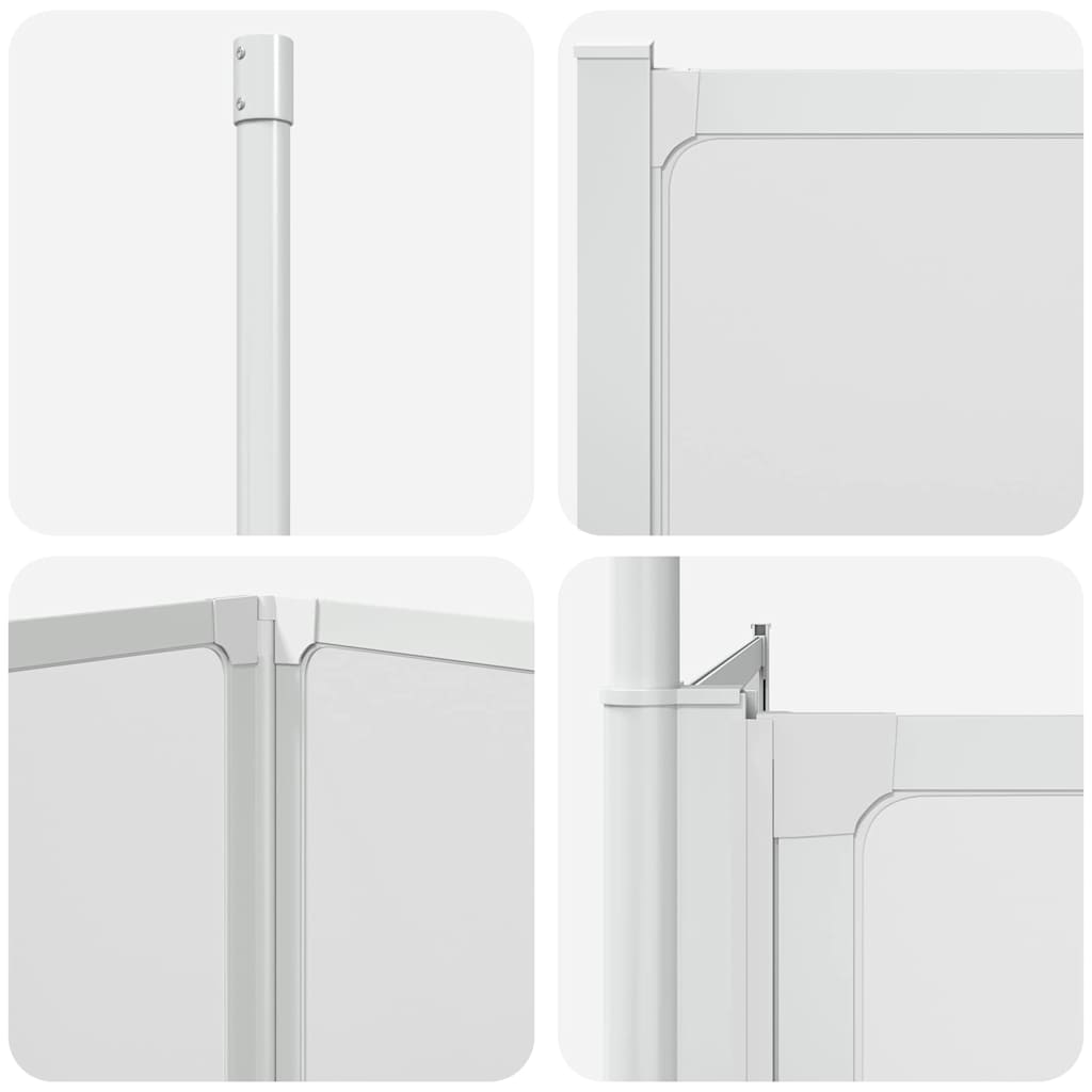 vidaXL Ekran do kąpieli Mrożone 120 x 70 x 137 cm Aluminium