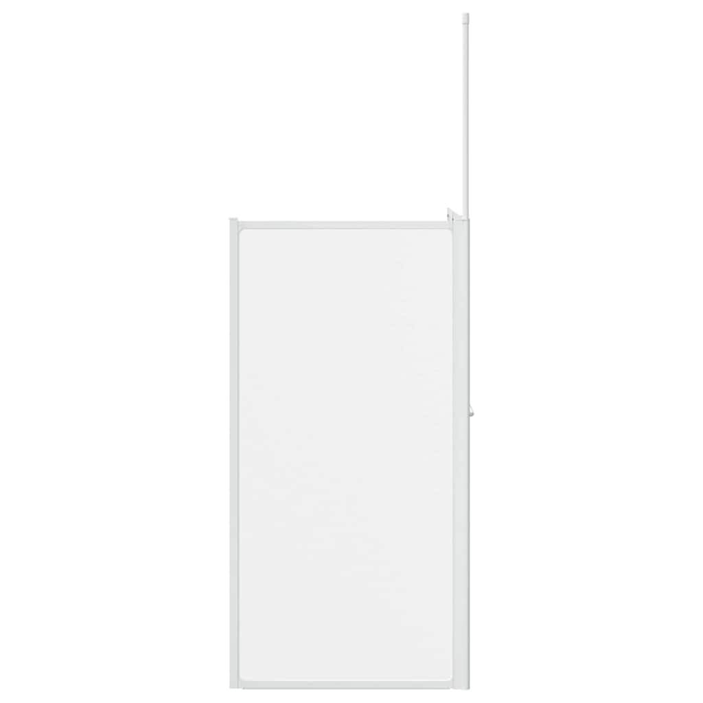 vidaXL Ekran do kąpieli Mrożone 120 x 70 x 137 cm Aluminium