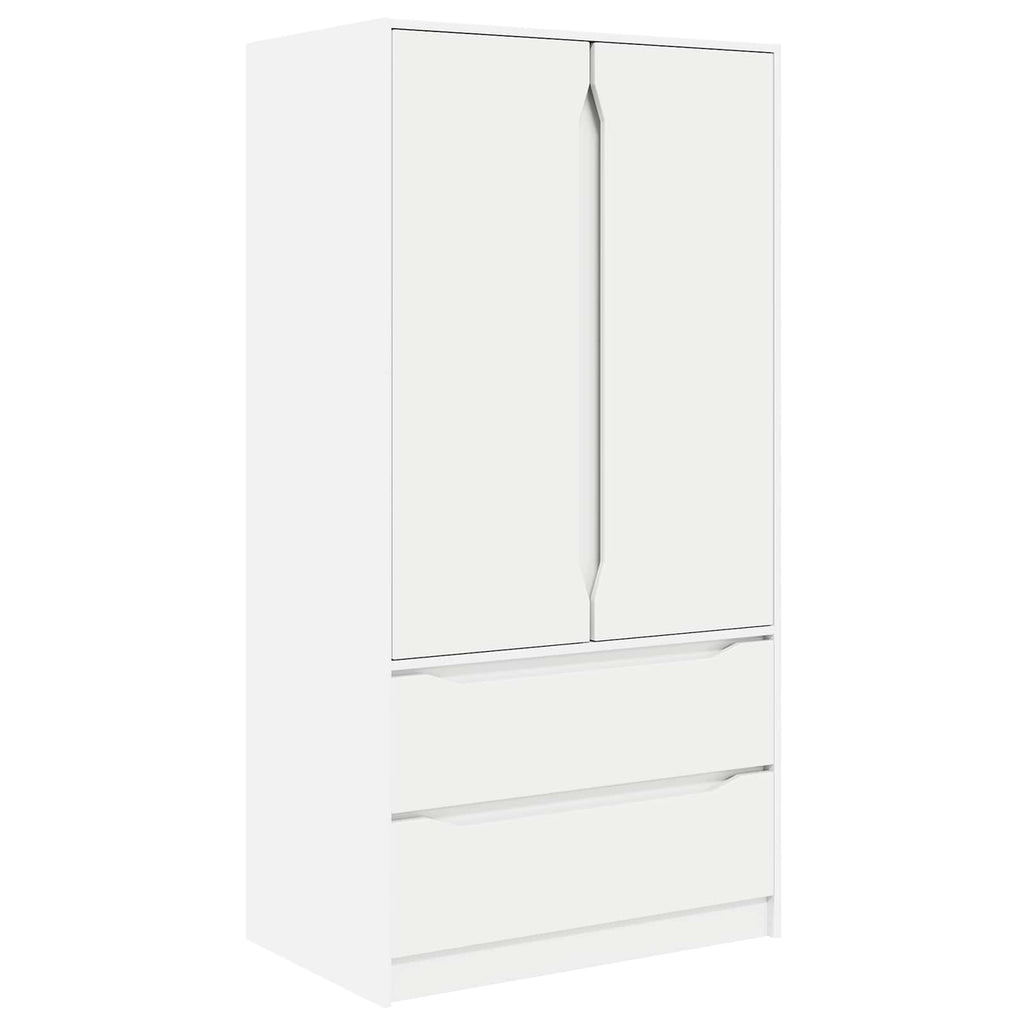 vidaXL Garderoba Biały 79,5 x 49 x 156 cm Drewno inżynieryjne