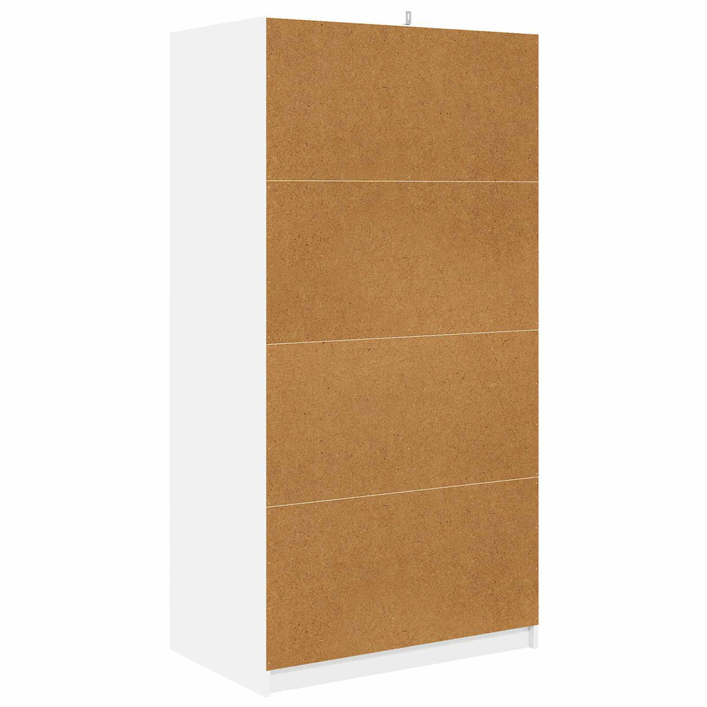 vidaXL Garderoba Biały 79,5 x 49 x 156 cm Drewno inżynieryjne