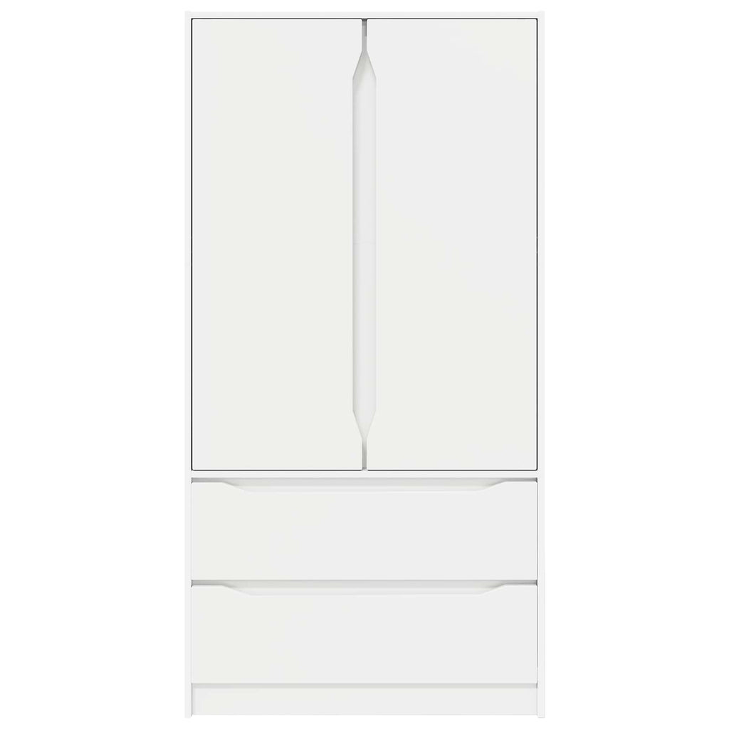 vidaXL Garderoba Biały 79,5 x 49 x 156 cm Drewno inżynieryjne