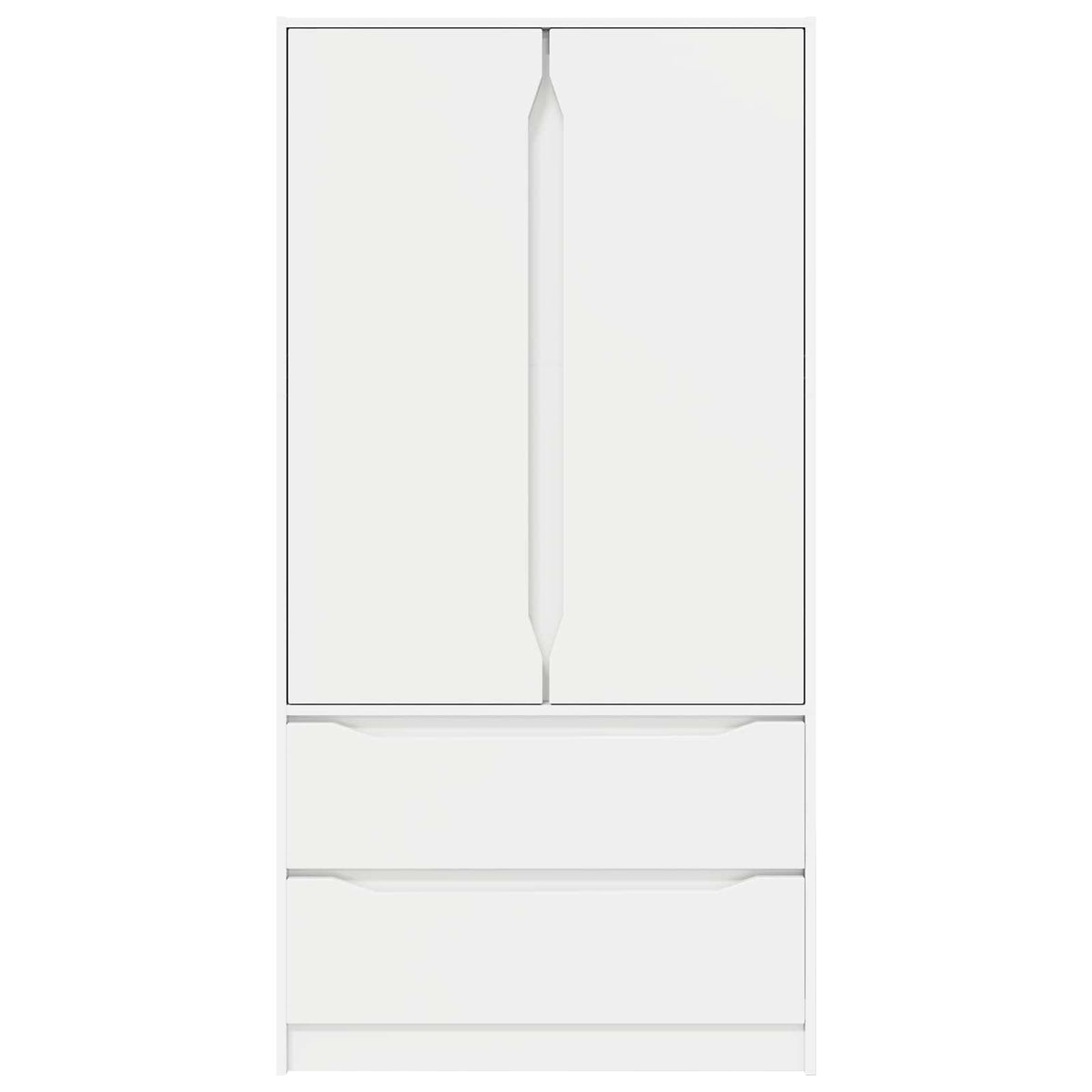 vidaXL Garderoba Biały 79,5 x 49 x 156 cm Drewno inżynieryjne