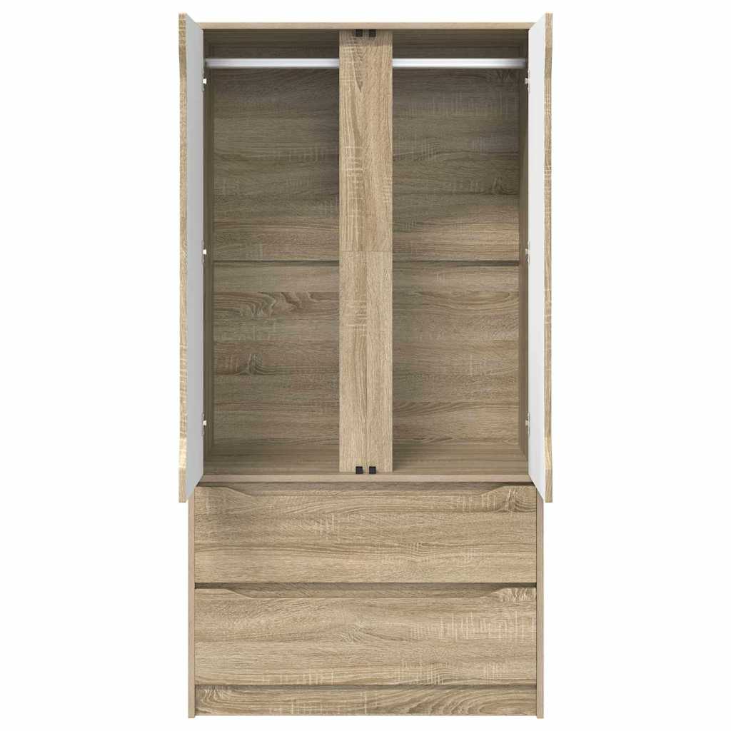 vidaXL Garderoba Dąb Sonoma 79,5 x 49 x 156 cm Drewno inżynieryjne