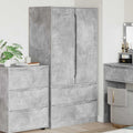 vidaXL Garderoba Betonowy Szary 79,5 x 49 x 156 cm Drewno inżynieryjne
