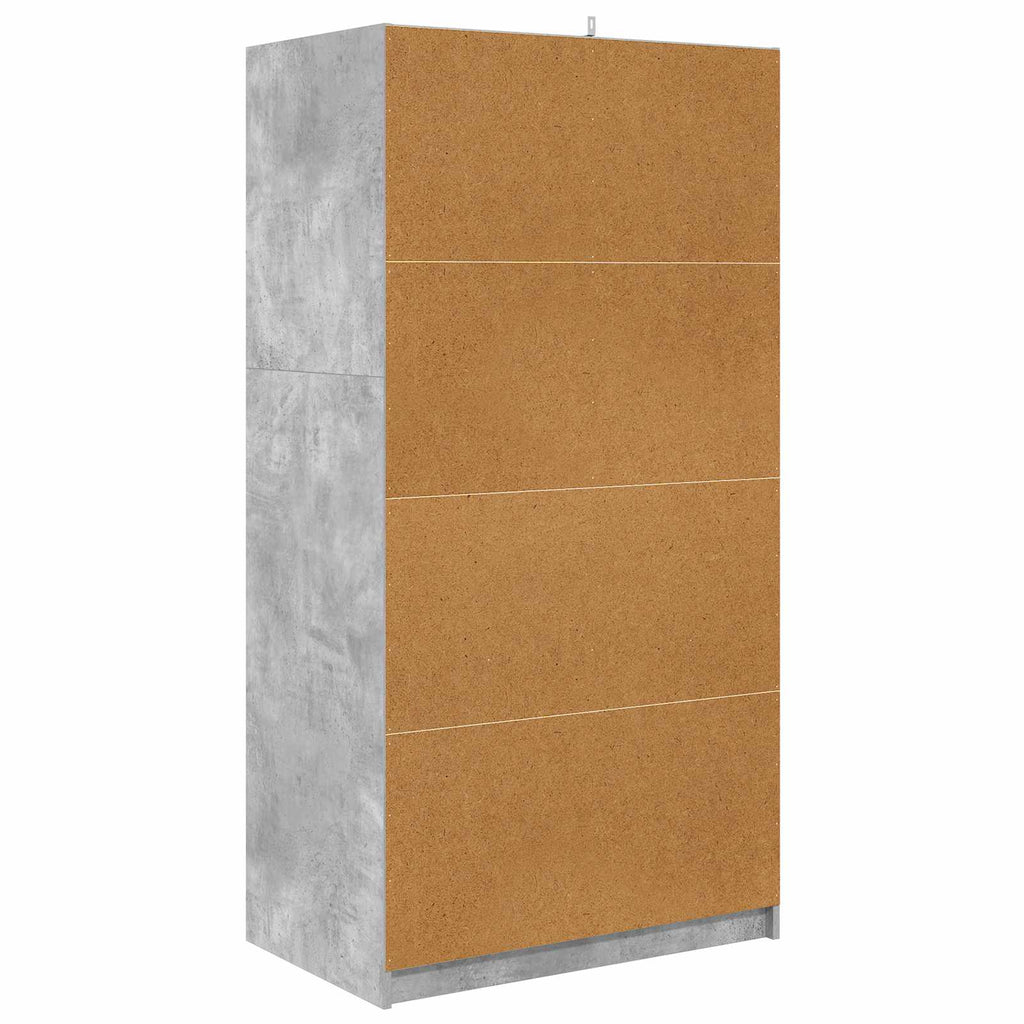 vidaXL Garderoba Betonowy Szary 79,5 x 49 x 156 cm Drewno inżynieryjne