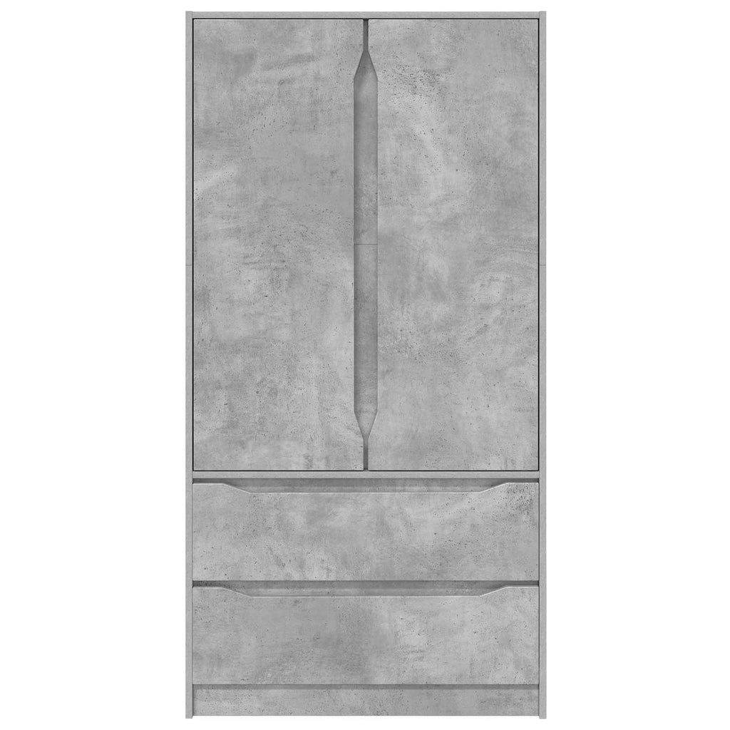 vidaXL Garderoba Betonowy Szary 79,5 x 49 x 156 cm Drewno inżynieryjne