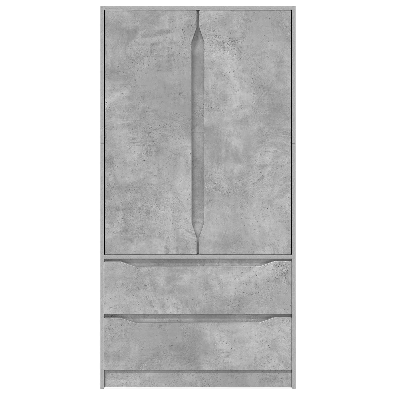 vidaXL Garderoba Betonowy Szary 79,5 x 49 x 156 cm Drewno inżynieryjne