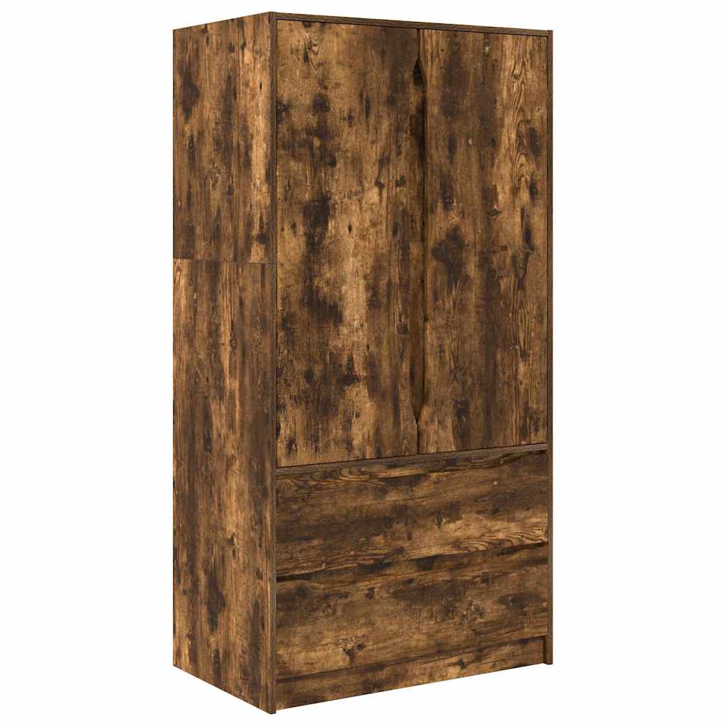 vidaXL Garderoba Dąb Wędzony 79,5 x 49 x 156 cm Drewno inżynieryjne