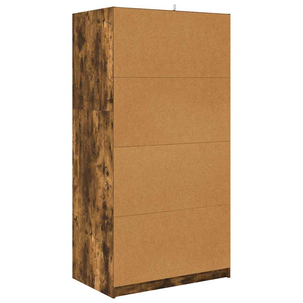 vidaXL Garderoba Dąb Wędzony 79,5 x 49 x 156 cm Drewno inżynieryjne
