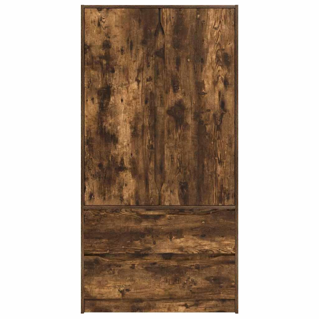 vidaXL Garderoba Dąb Wędzony 79,5 x 49 x 156 cm Drewno inżynieryjne