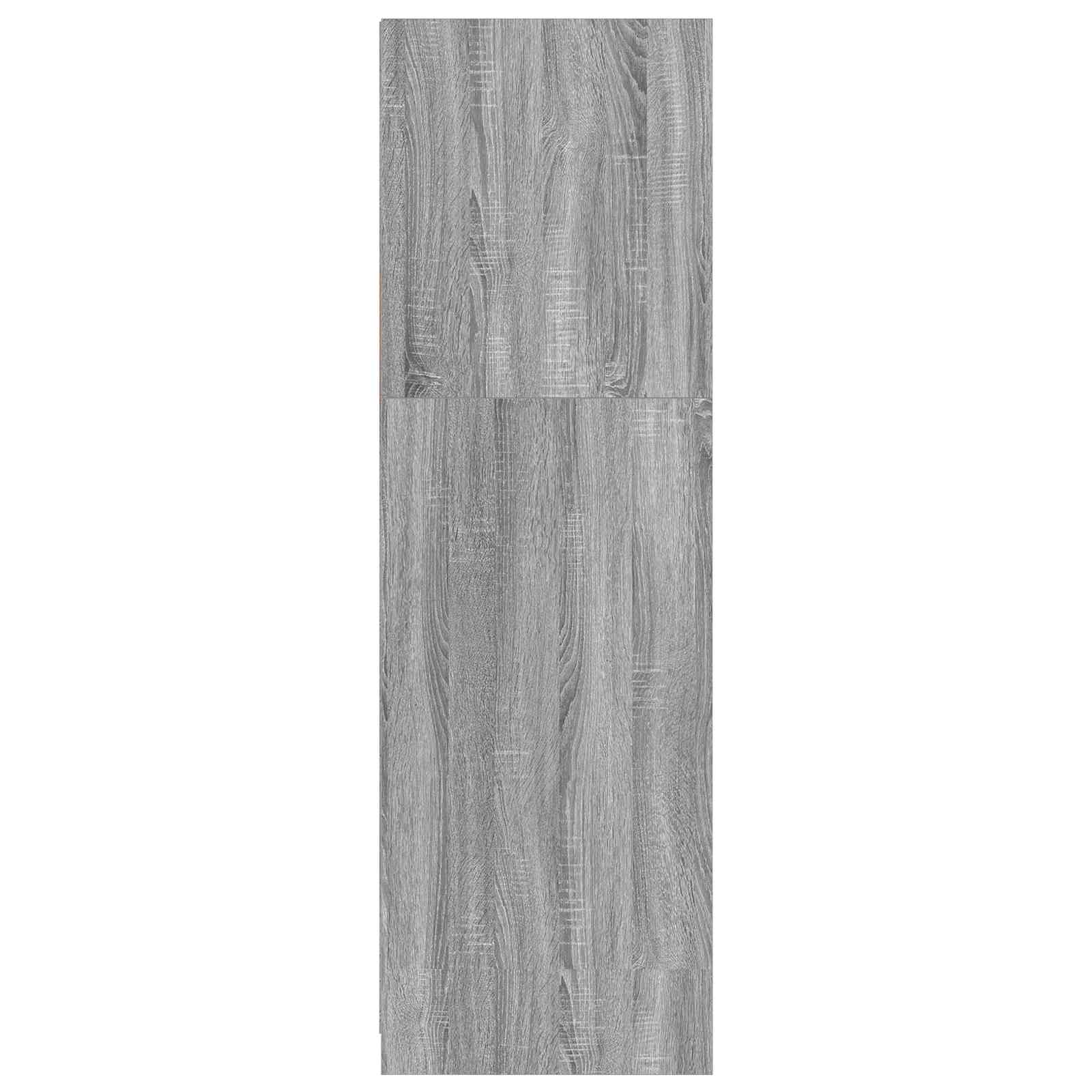 vidaXL Garderoba Szary Sonoma 79,5 x 49 x 156 cm Drewno inżynieryjne