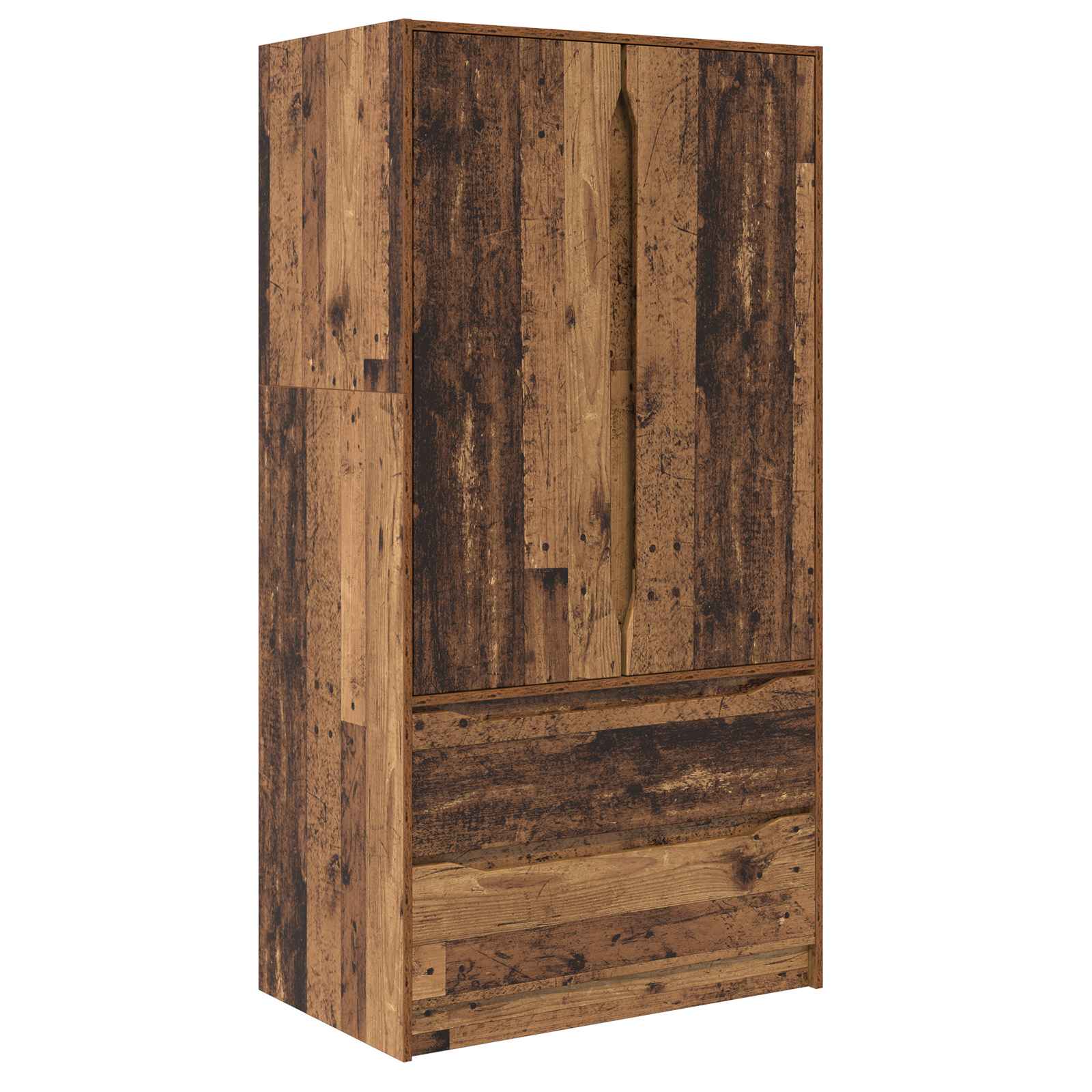 vidaXL Garderoba Stare drewno 79,5 x 49 x 156 cm Drewno inżynieryjne