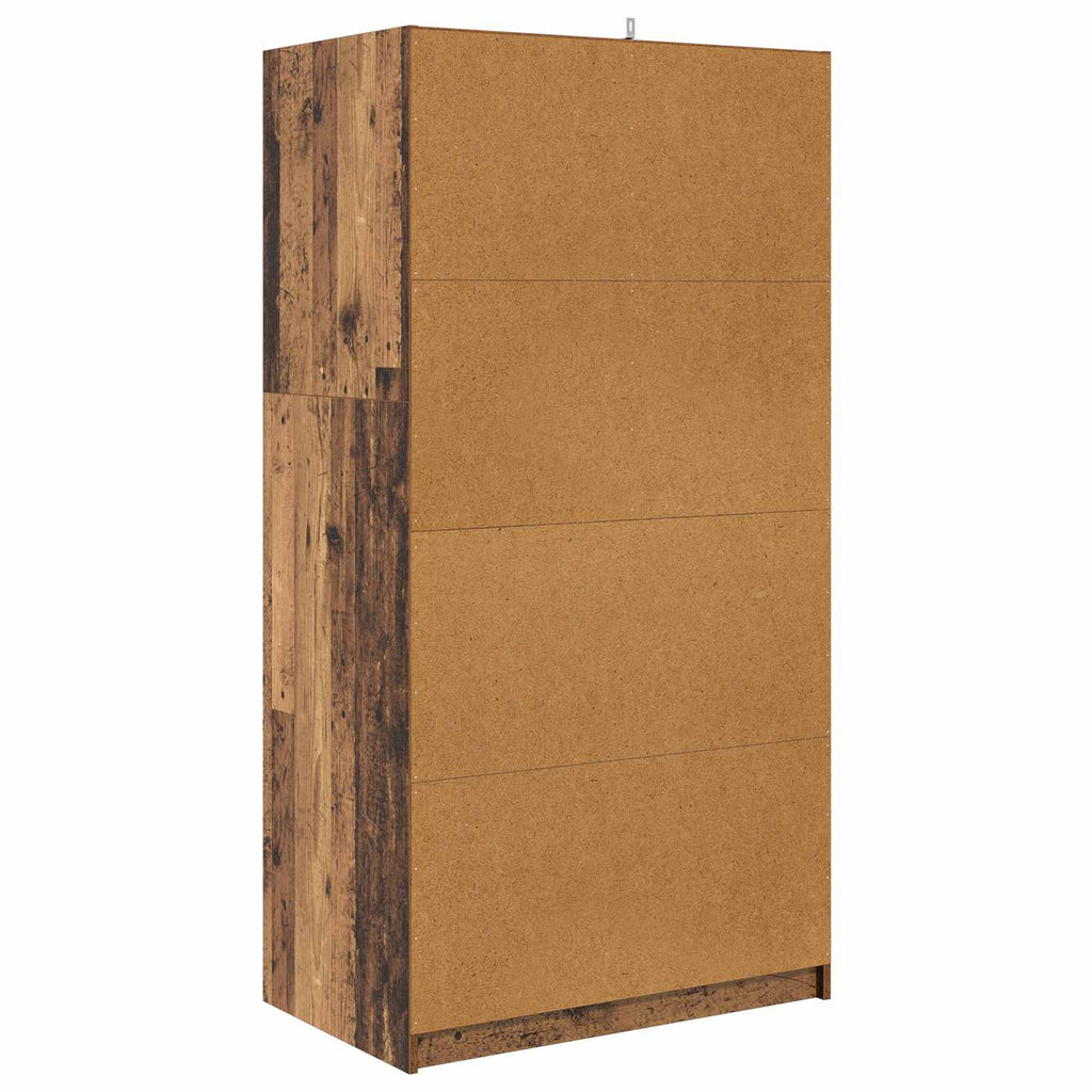 vidaXL Garderoba Stare drewno 79,5 x 49 x 156 cm Drewno inżynieryjne