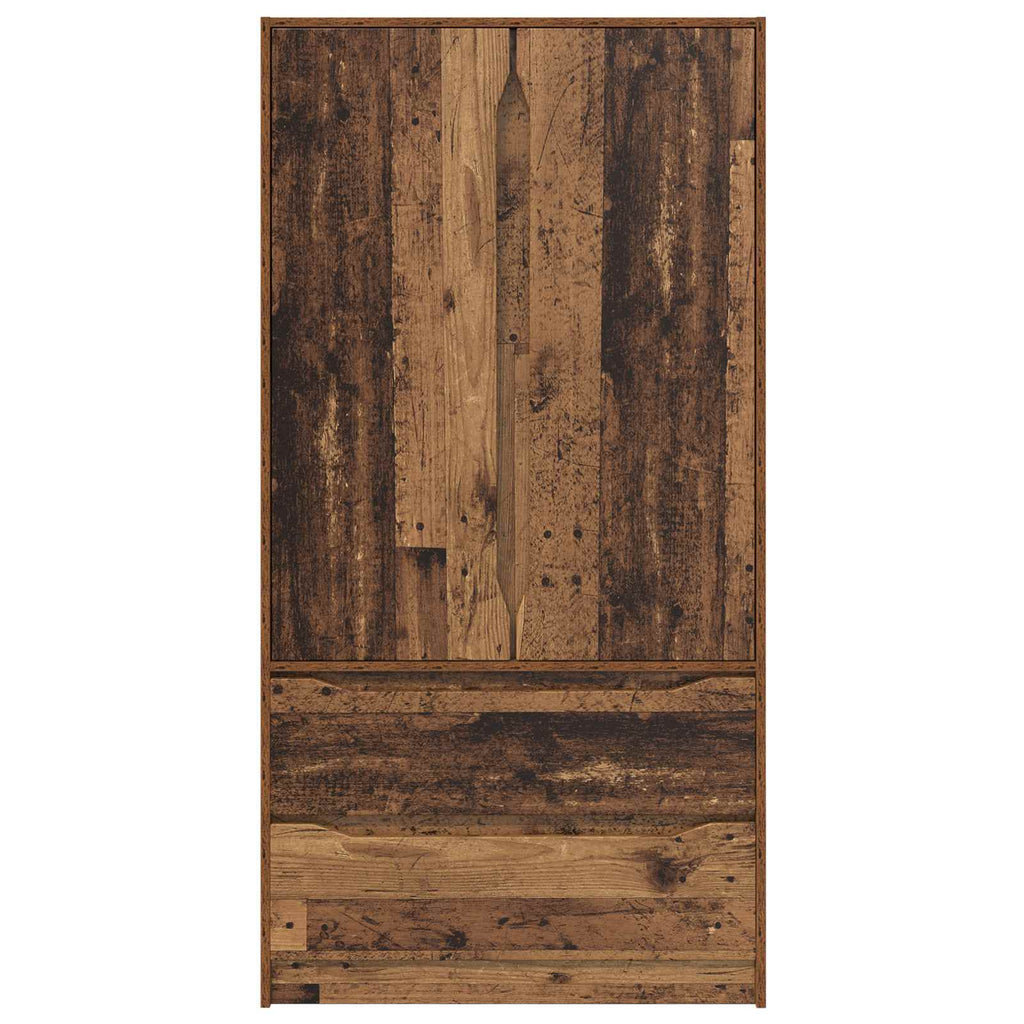 vidaXL Garderoba Stare drewno 79,5 x 49 x 156 cm Drewno inżynieryjne