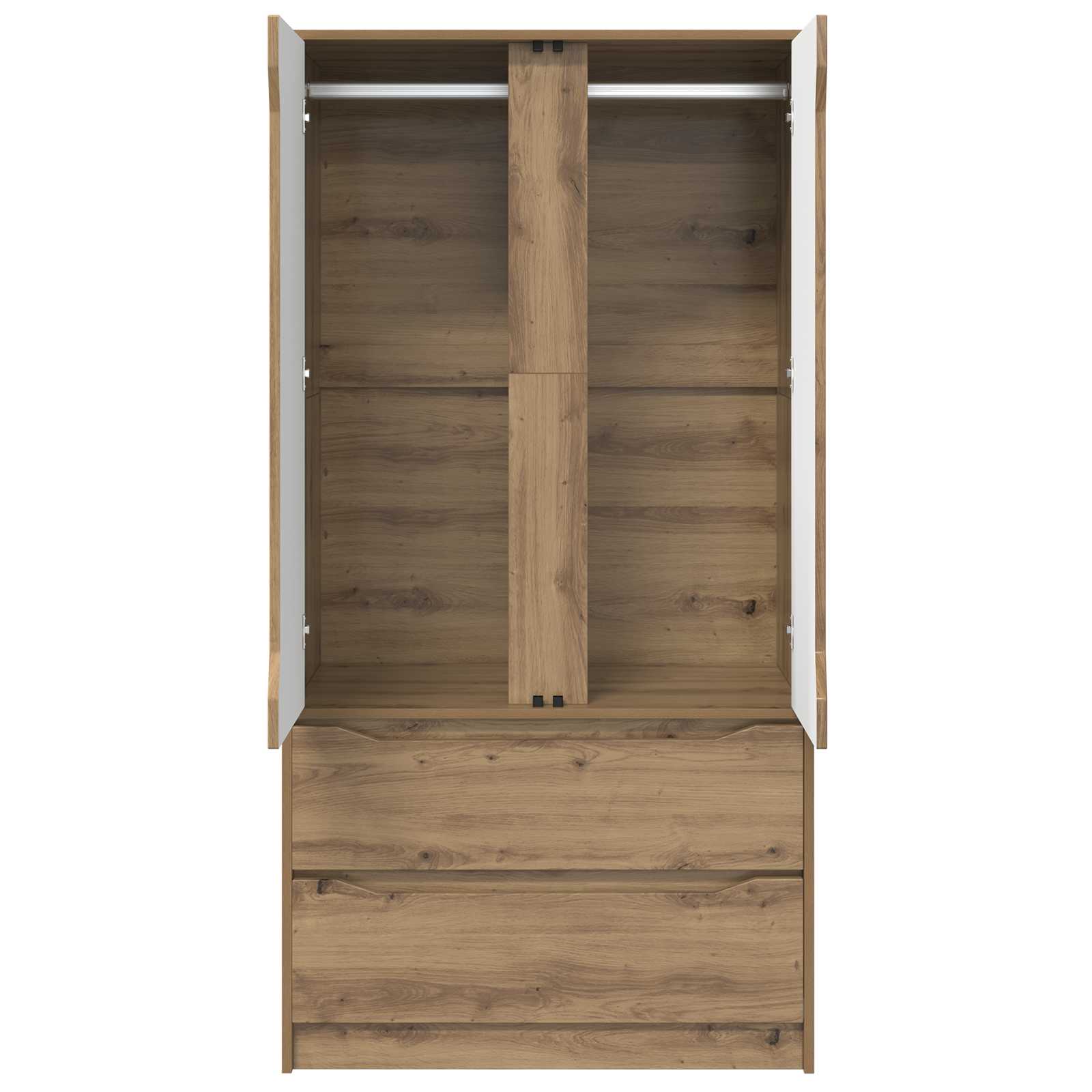 vidaXL Garderoba Dąb Rzemieślniczy 79,5 x 49 x 156 cm