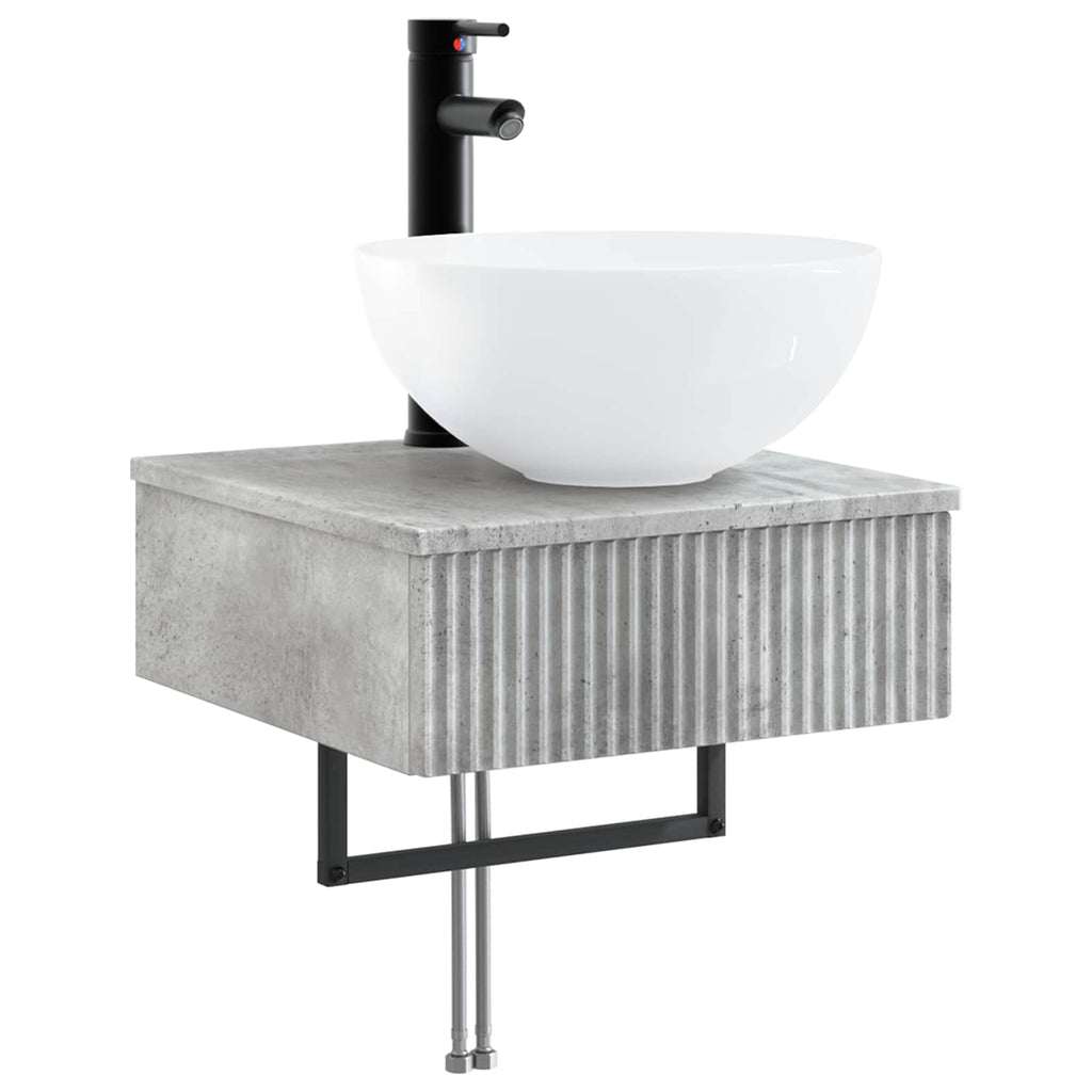 vidaXL Zestaw Szafek Łazienkowych 5 szt. Betonowy szary