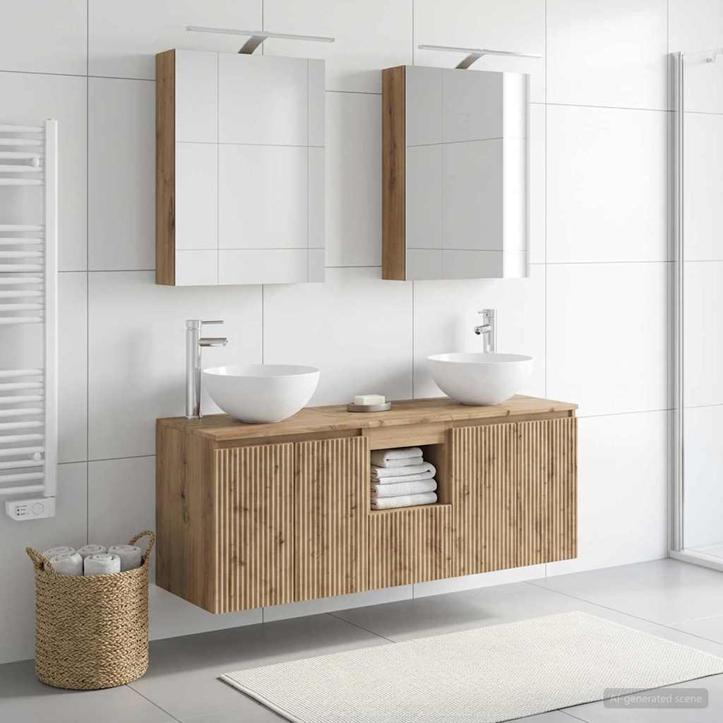 vidaXL Zestaw Szafek Łazienkowych 5 szt. Dąb artisan