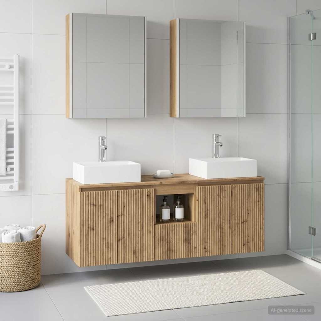 vidaXL Zestaw Szafek Łazienkowych 5 szt. Dąb artisan