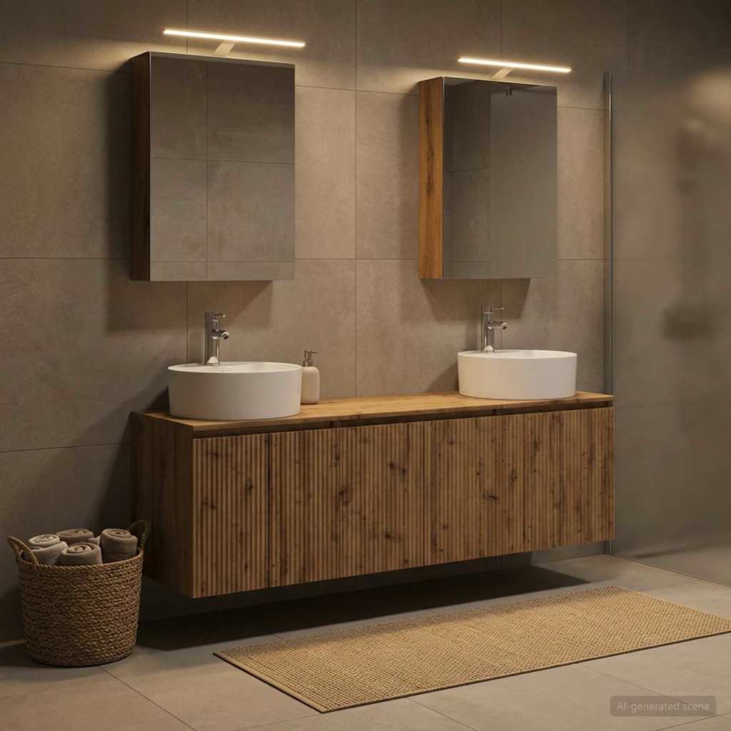 vidaXL Zestaw Szafek Łazienkowych 5 szt. Dąb artisan