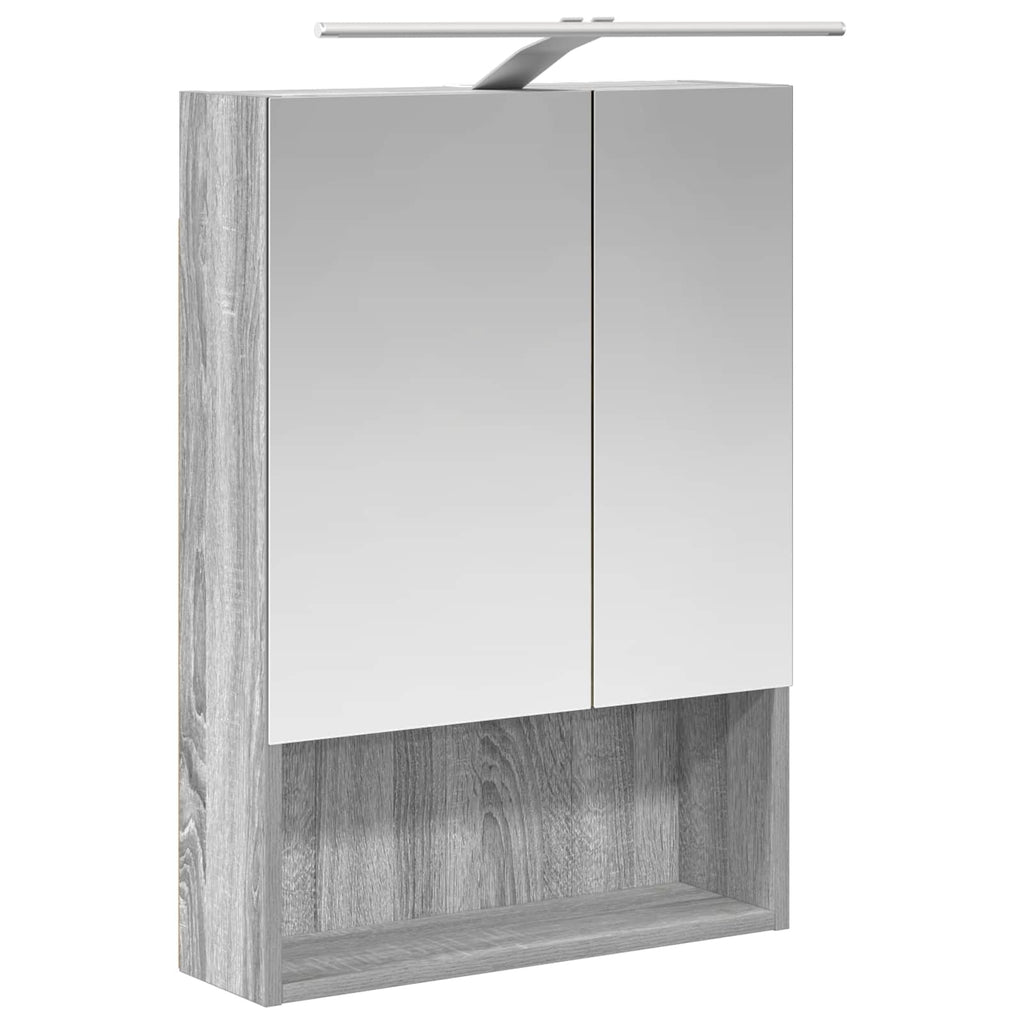 vidaXL Zestaw mebli łazienkowych 5 pcs Szary Sonoma