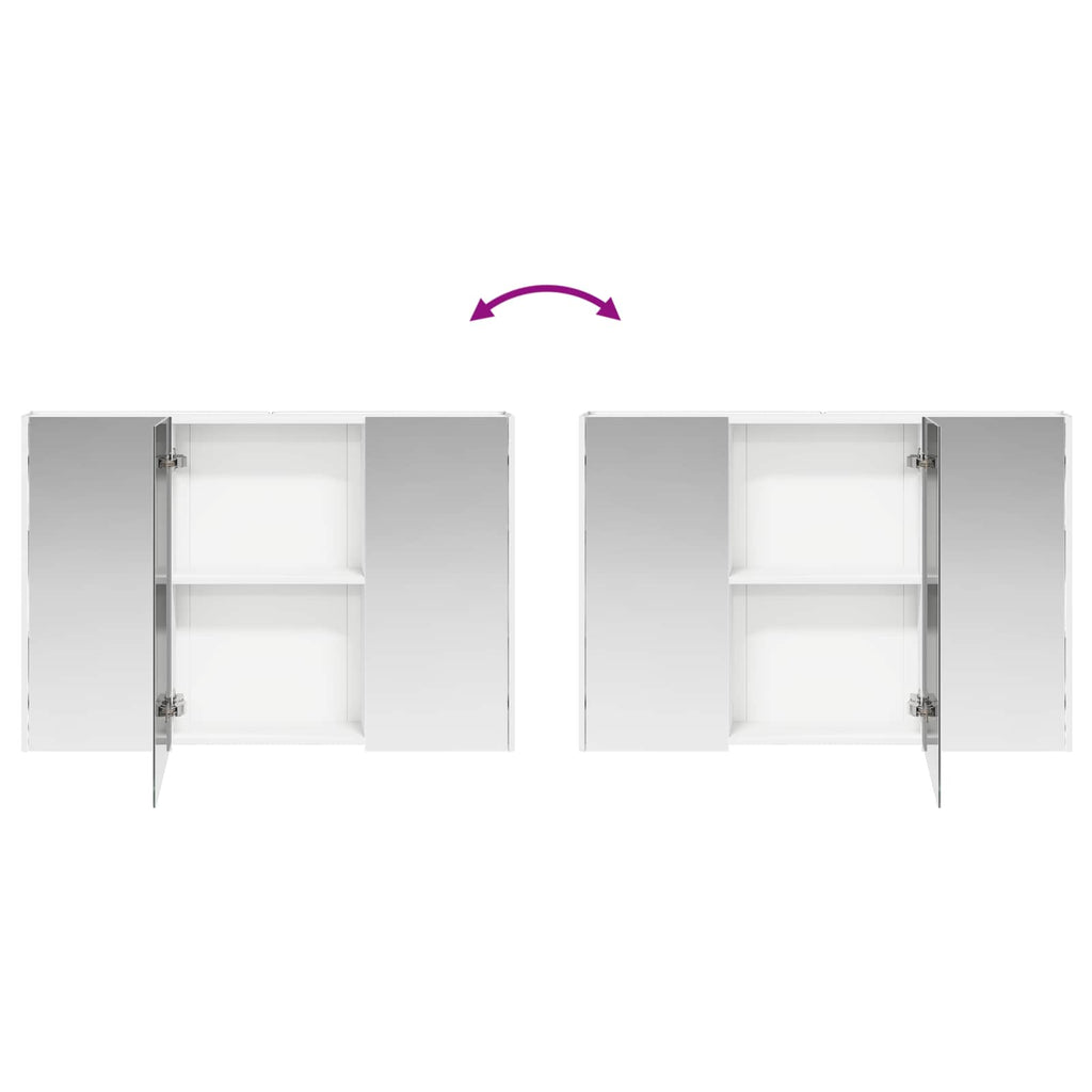 vidaXL Zestaw mebli łazienkowych 4 pcs Biały