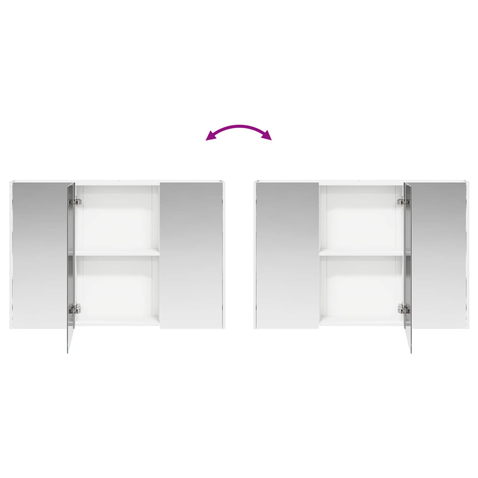 vidaXL Zestaw mebli łazienkowych 4 pcs Biały