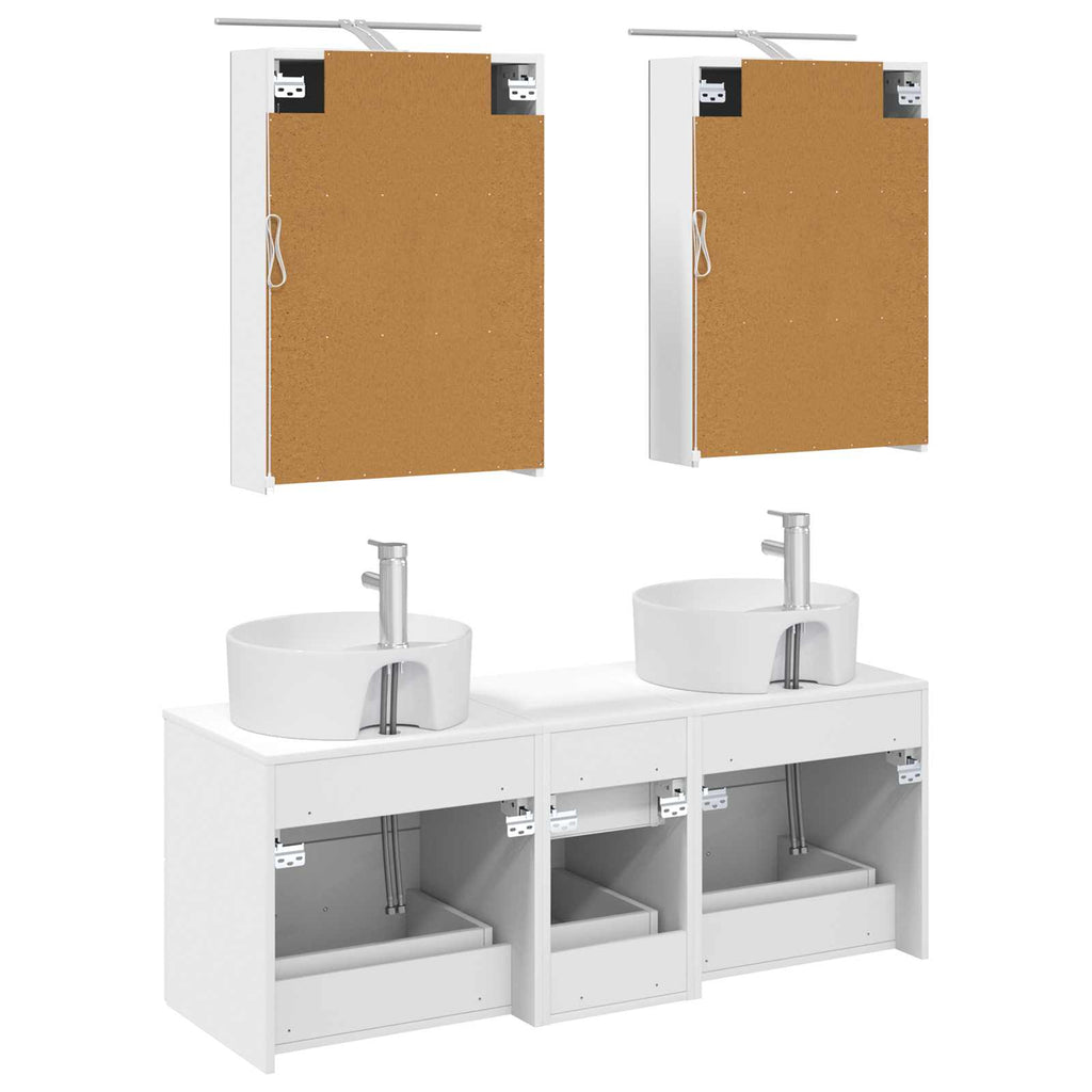 vidaXL Zestaw mebli łazienkowych 5 pcs Biały