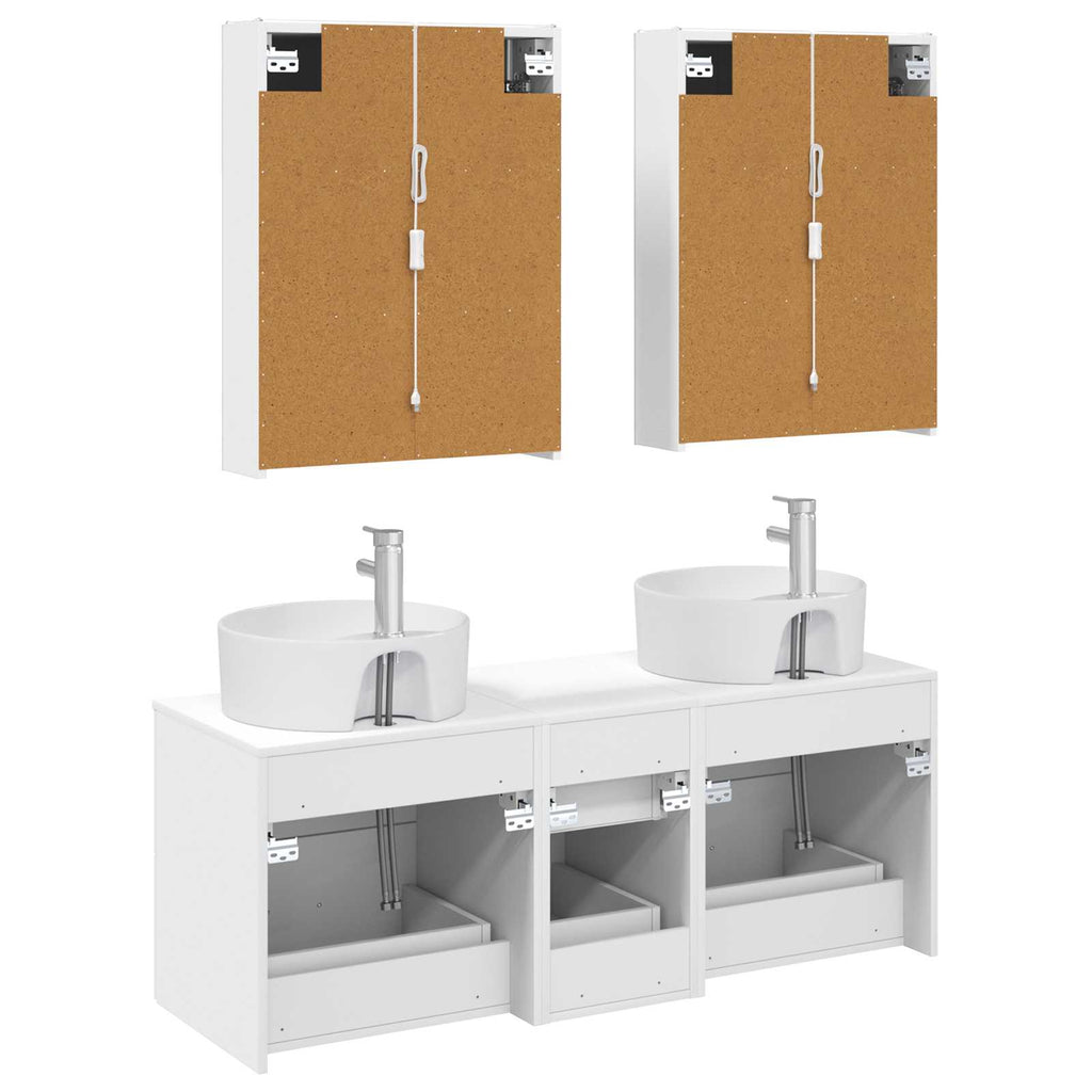 vidaXL Zestaw mebli łazienkowych 5 pcs Biały