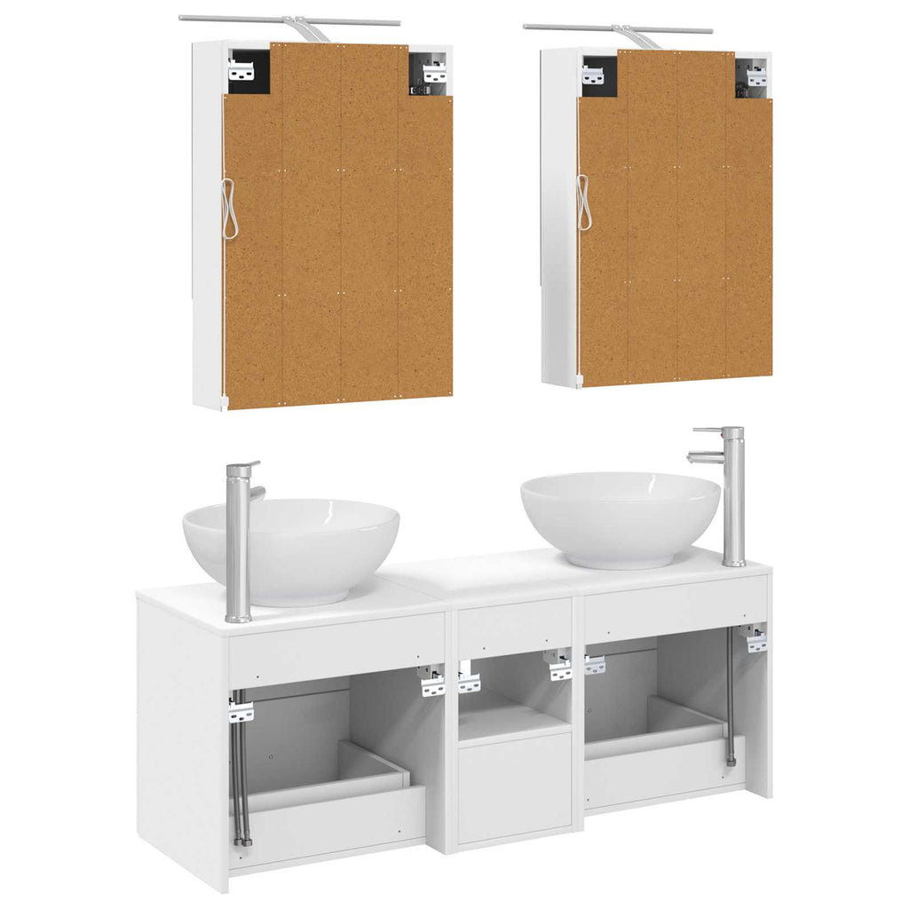 vidaXL Zestaw mebli łazienkowych 5 pcs Biały