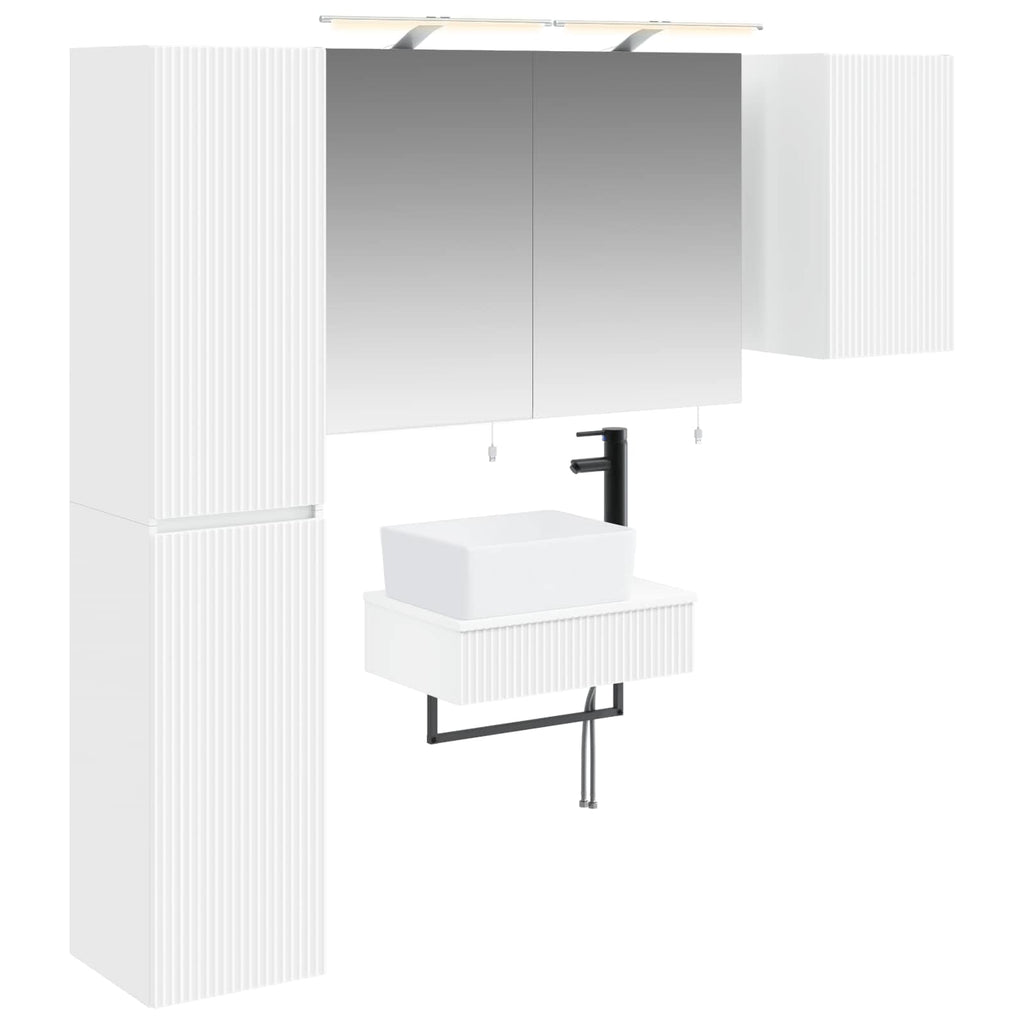 vidaXL Zestaw mebli łazienkowych 5 pcs Biały