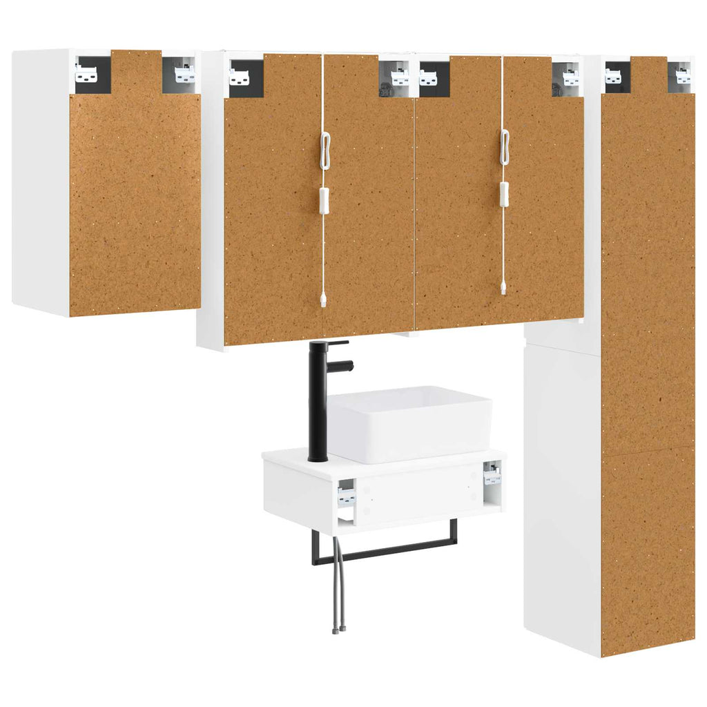 vidaXL Zestaw mebli łazienkowych 5 pcs Biały