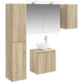 vidaXL Zestaw Szafek Łazienkowych 5 pcs dąb Sonoma 50 x 14,5 x 70 cm